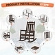 preview thumbnail 118 of 174, Outdoor Patio HDPE Rocking Chiar, Extra Wide Seat & Backrest