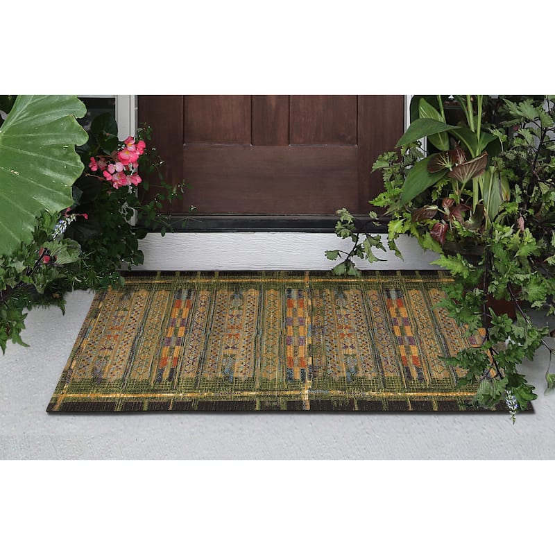 Liora Manne Marina Tribal Stripe Indoor/Outdoor Rug