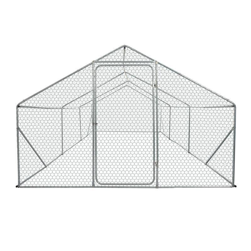 Outdoor chicken coop metal big space 20*10*6FT 3 Unit for Outdoor Farm Use