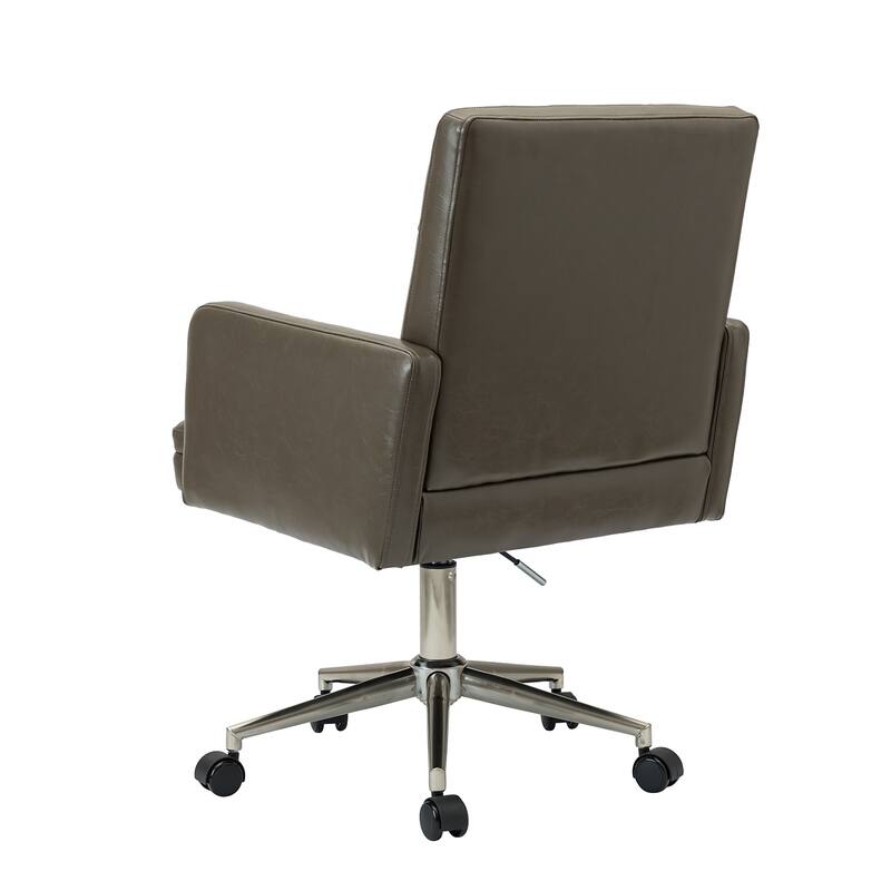 Lorenz Modern Vegan Leather Height-adjustable Office Chair with 5 Wheels by HULALA HOME