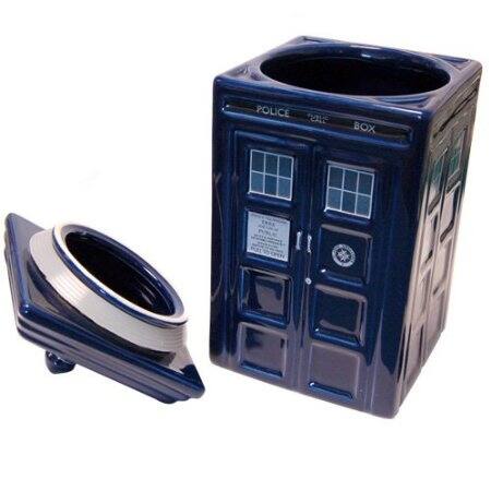 Shop Doctor Who Tardis Ceramic Cookie Jar Multi Overstock 13677709