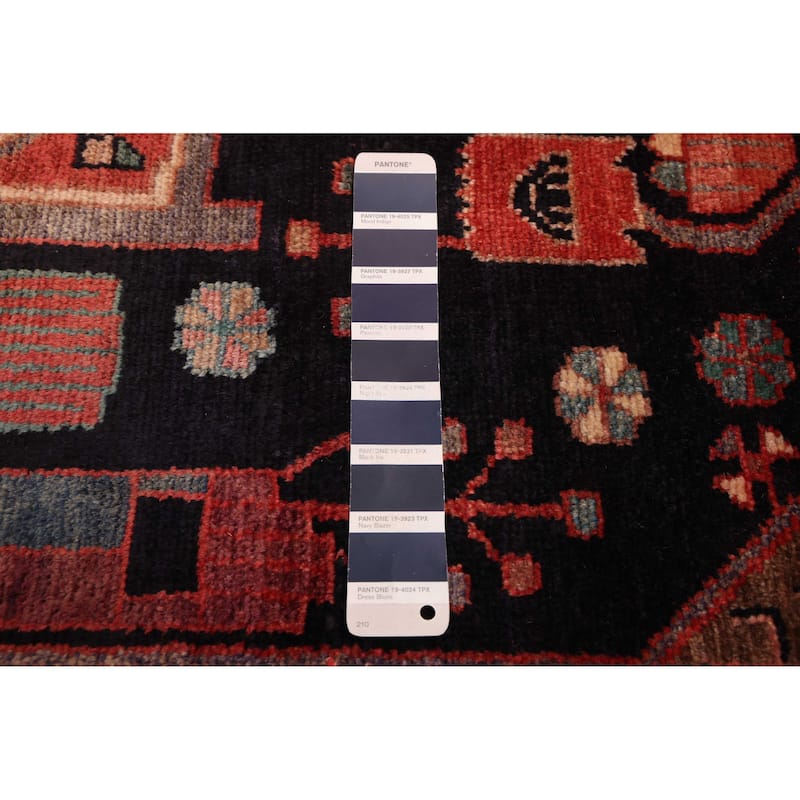 ECARPETGALLERY Hand-knotted Anadol Vintage Navy Wool Rug - 5'7 x 10'10