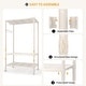 preview thumbnail 5 of 6, Heavy Duty Rolling Clothes Rack with Wheels, 693LBS Capacity Freestanding Garment Rack with Adjustable Shelves Rods