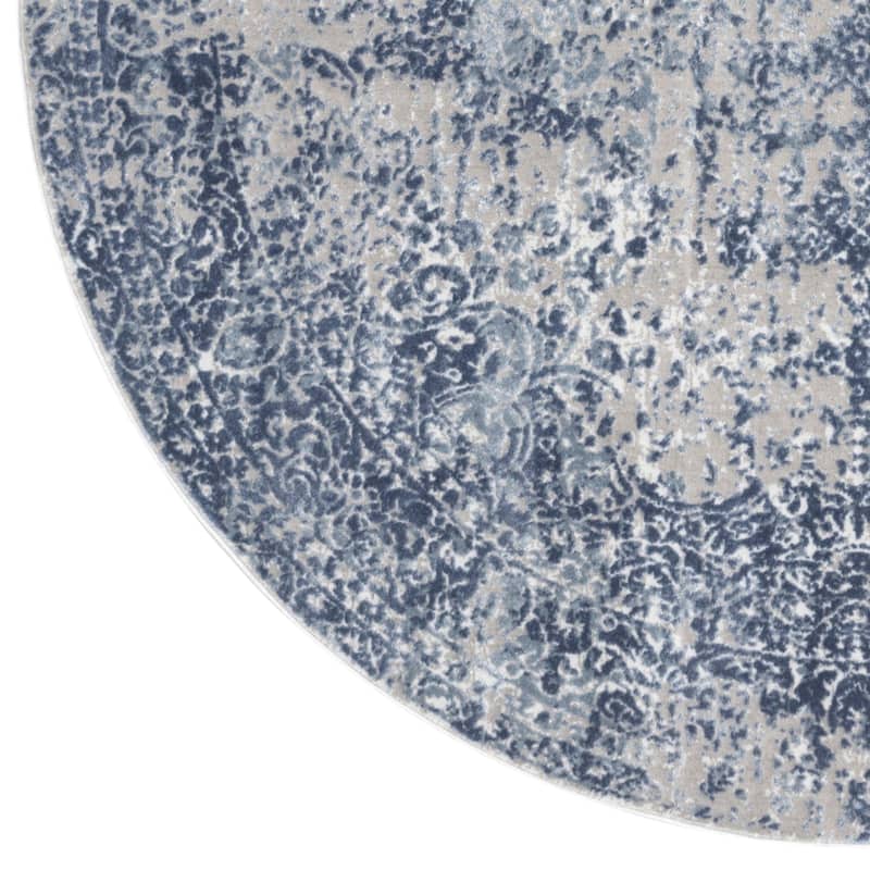 Alexander Home Mason Distressed Traditional Blue Persian Rug