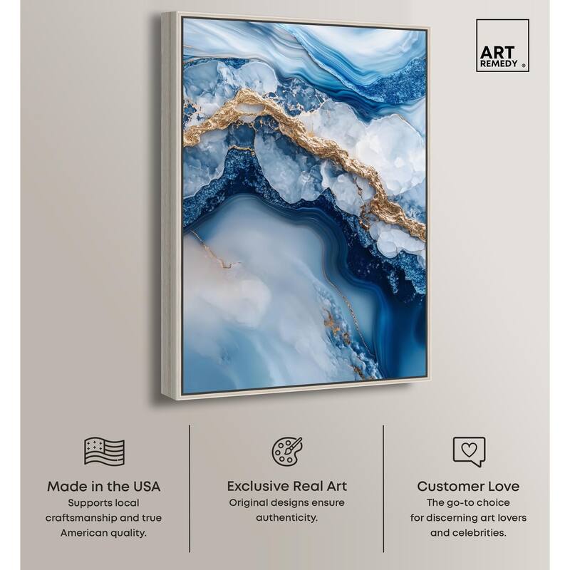 Molten Topaz II Canvas by Art Remedy
