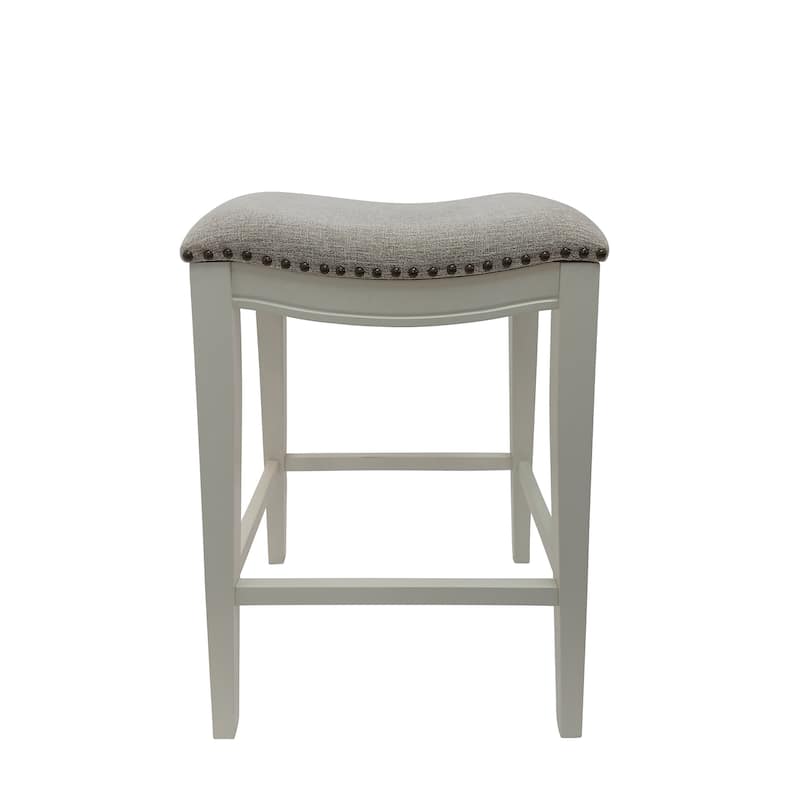 Carolina Living Sawyer 30" Saddle Barstool - Set of 2