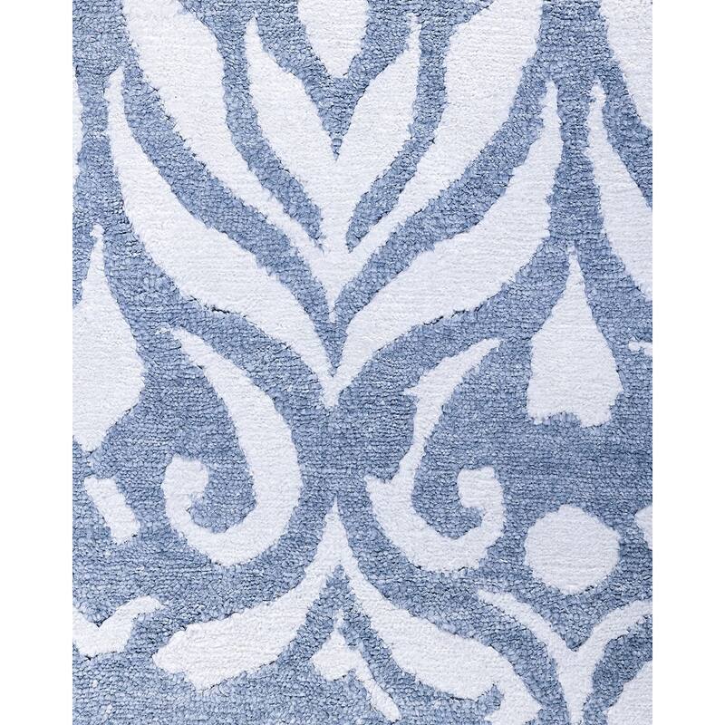 Modern One-of-a-Kind Hand-Knotted Area Rug - Gray, 9' 0" x 12' 1" - 9' 0" x 12' 1"