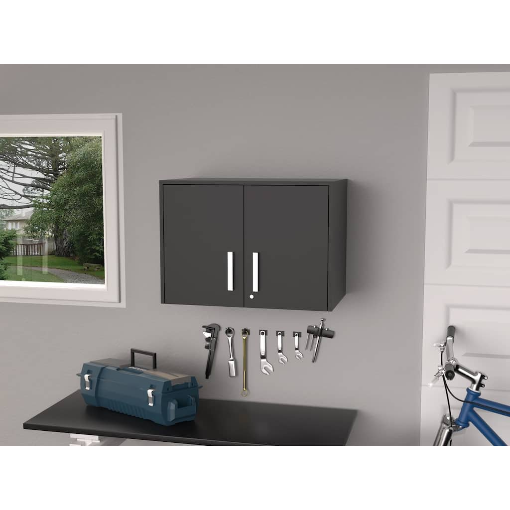 Wall Storage Cabinet Lions, 3 Shelves, Double Door