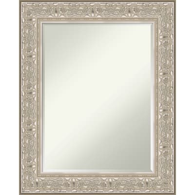 Luxe Half-Inch-Bevel Framed Bathroom Vanity Wall Mirror