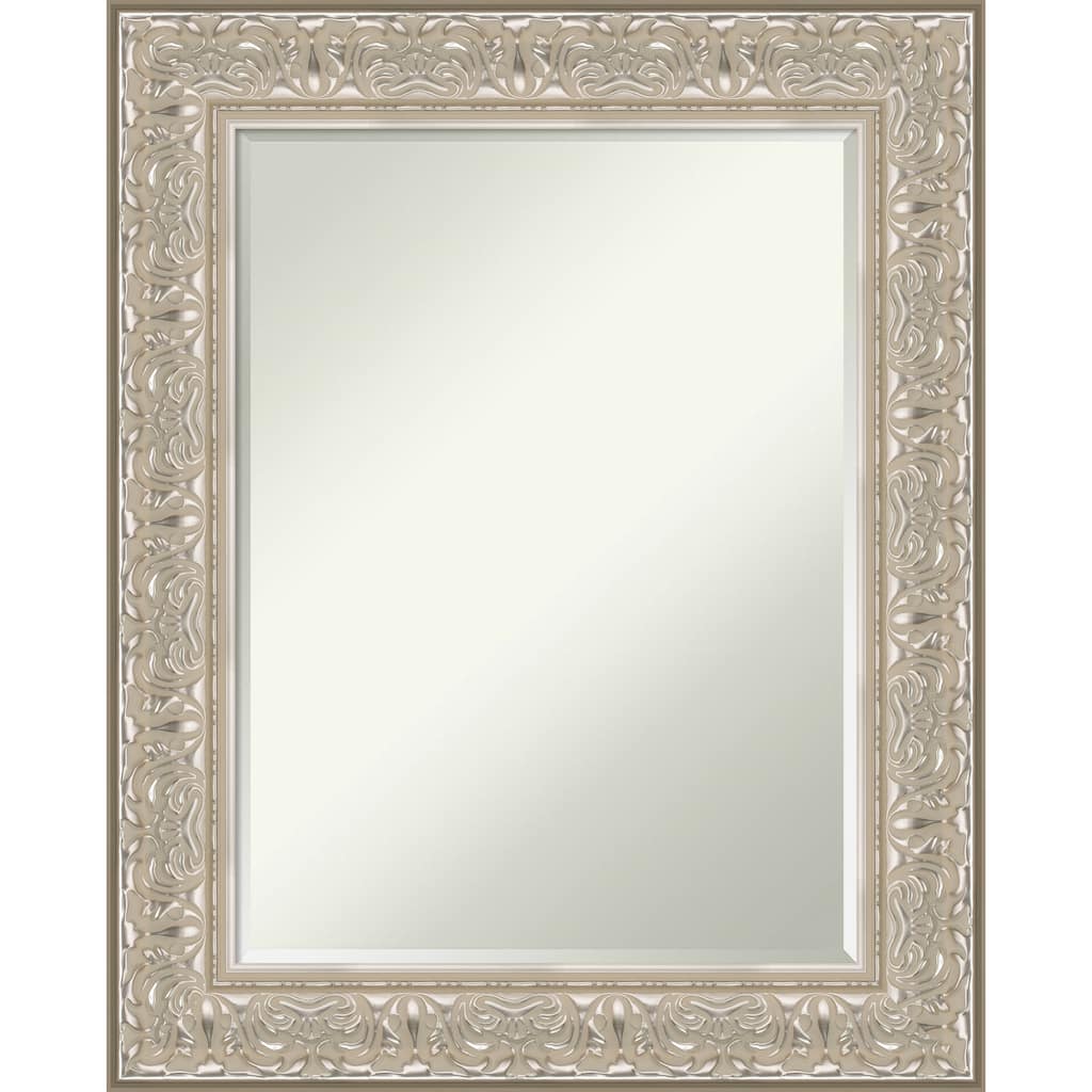 Luxe Half-Inch-Bevel Framed Wall Mirror