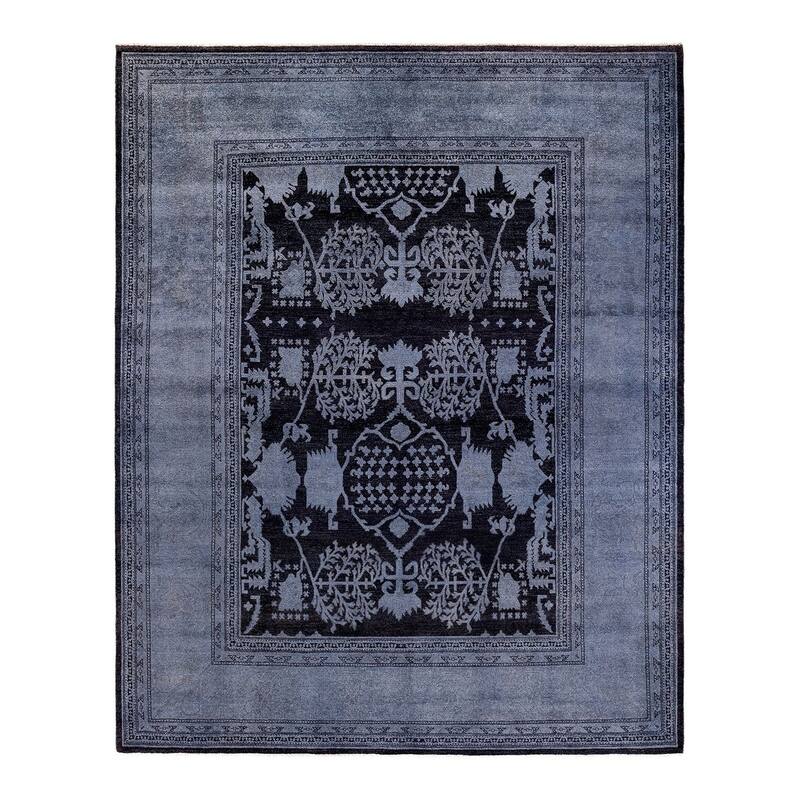 Vibrance, One-of-a-Kind Handmade Area Rug - Black, 8' 0" x 10' 1" - 8' 0" x 10' 1"