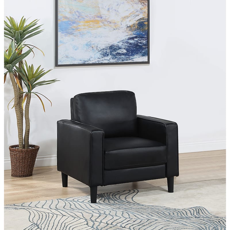 Ruth Transitional Upholstered Track Arm Accent Chair