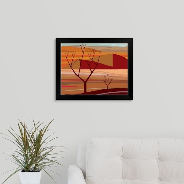 "Desert at Pinacate" Black Framed Print