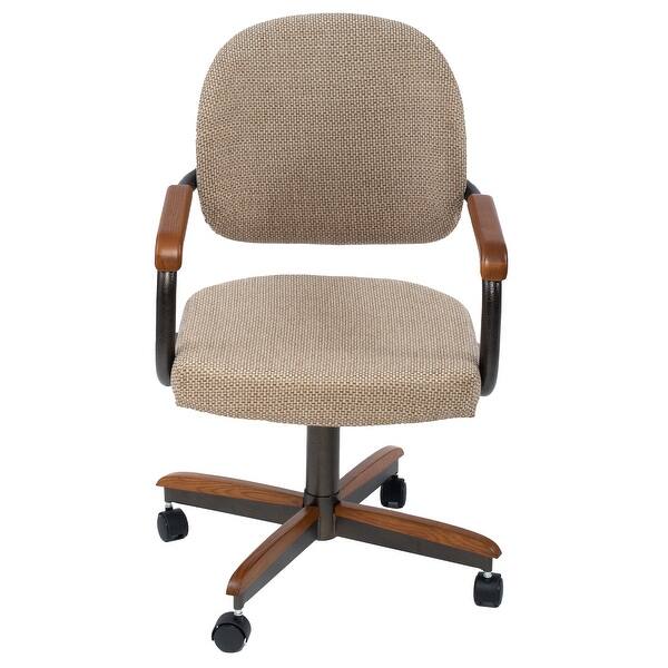 Shop Casual Cushion Swivel And Tilt Rolling Office Chair Caster