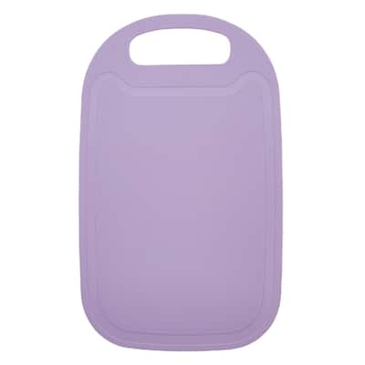 Handy Housewares 10.5" x 6.5" Pastel Color Mini Bar Cutting Board with Handle