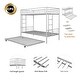 preview thumbnail 12 of 16, Versatile Twin Over Twin Metal Bunk Bed with Trundle - Space-Saving, Silent, and CPC Certified for Ultimate Safety