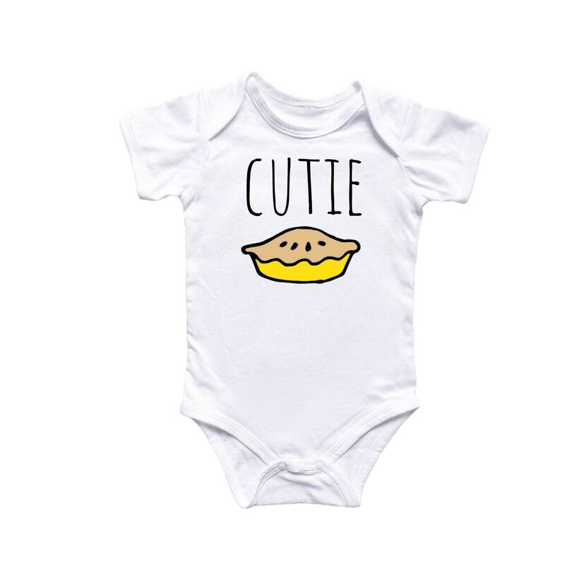 Cutie Pie Baking - Baby Boy Girl Clothes Infant Bodysuit Funny Cute Newborn - Natural - Newborn