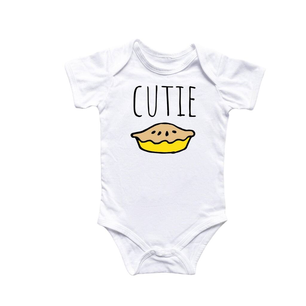 Cutie Pie Baking - Baby Boy Girl Clothes Infant Bodysuit Funny Cute Newborn