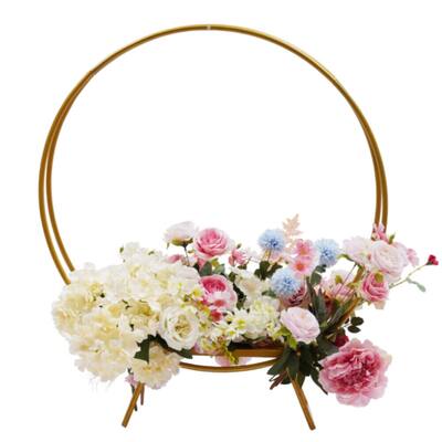Metal Golden Silver Decorative Circular Cake Stand Plate