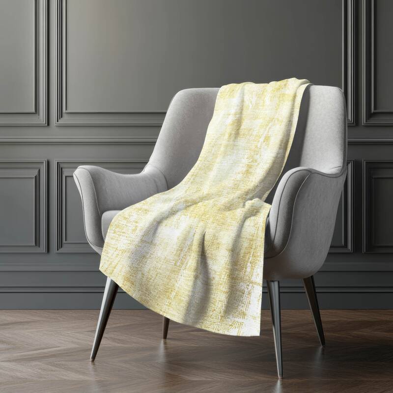 Premium Machine Washable Abstract Modern Sherpa Throw Blanket