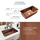 preview thumbnail 10 of 11, Orwell Copper 30" Single Bowl Undermount Kitchen Sink