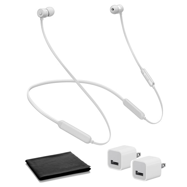 BeatsX In-Ear Bluetooth Headphones (Satin Silver / Icon) with USB. Opens flyout.