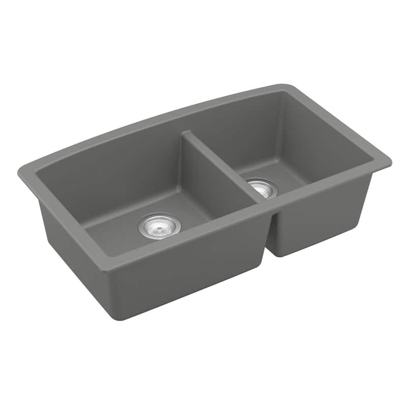 Karran Undermount Quartz Double Bowl Kitchen Sink