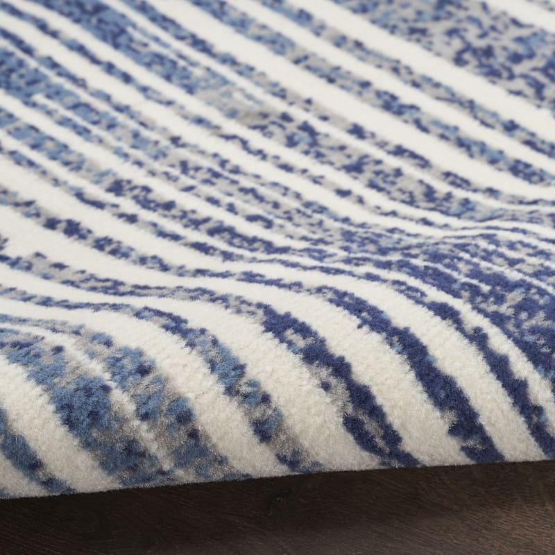 Power Loomed Traditional Modern Durable Area Rug - 90' X '27' X '0.5