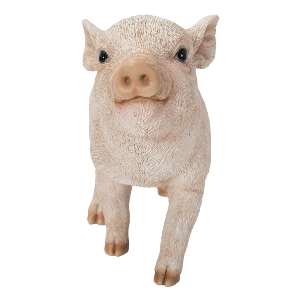 8.75" Standing Baby Piglet Outdoor Garden Statue