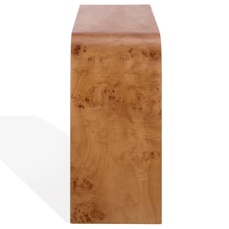 SAFAVIEH Couture Tessly Burl Veneer Console Table - 54"W x 15"D x 32"H
