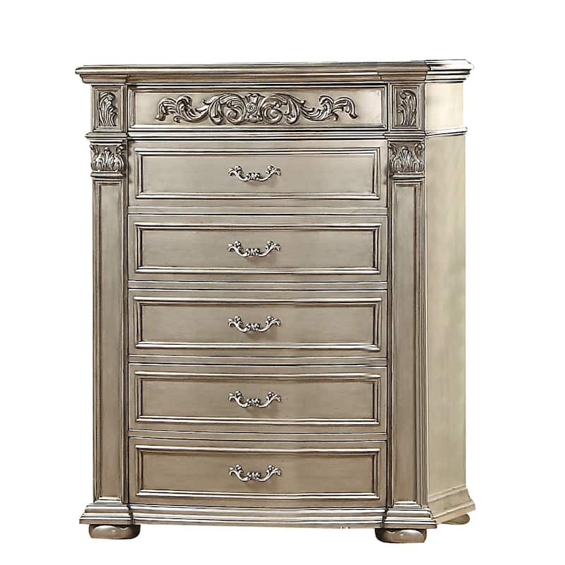 Platinum Silver Bedroom Set