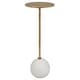 preview thumbnail 1 of 3, Uttermost Gimlet White Drink Table - 8.5"W x 22"H x 8.5"D