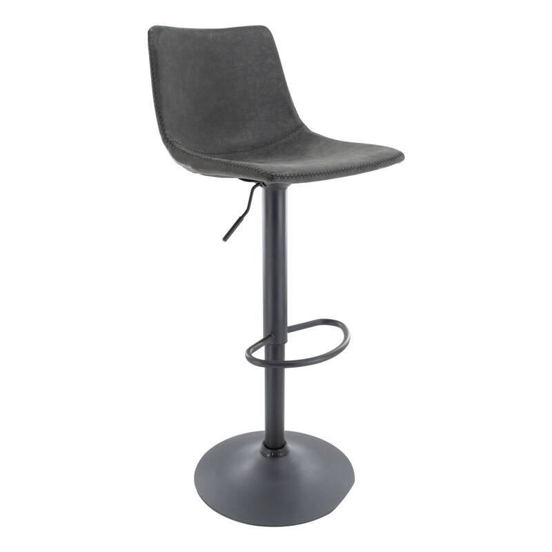 Tilbury Mid-Century Swivel Adjustable Bar Stools by LeisureMod - 32.2