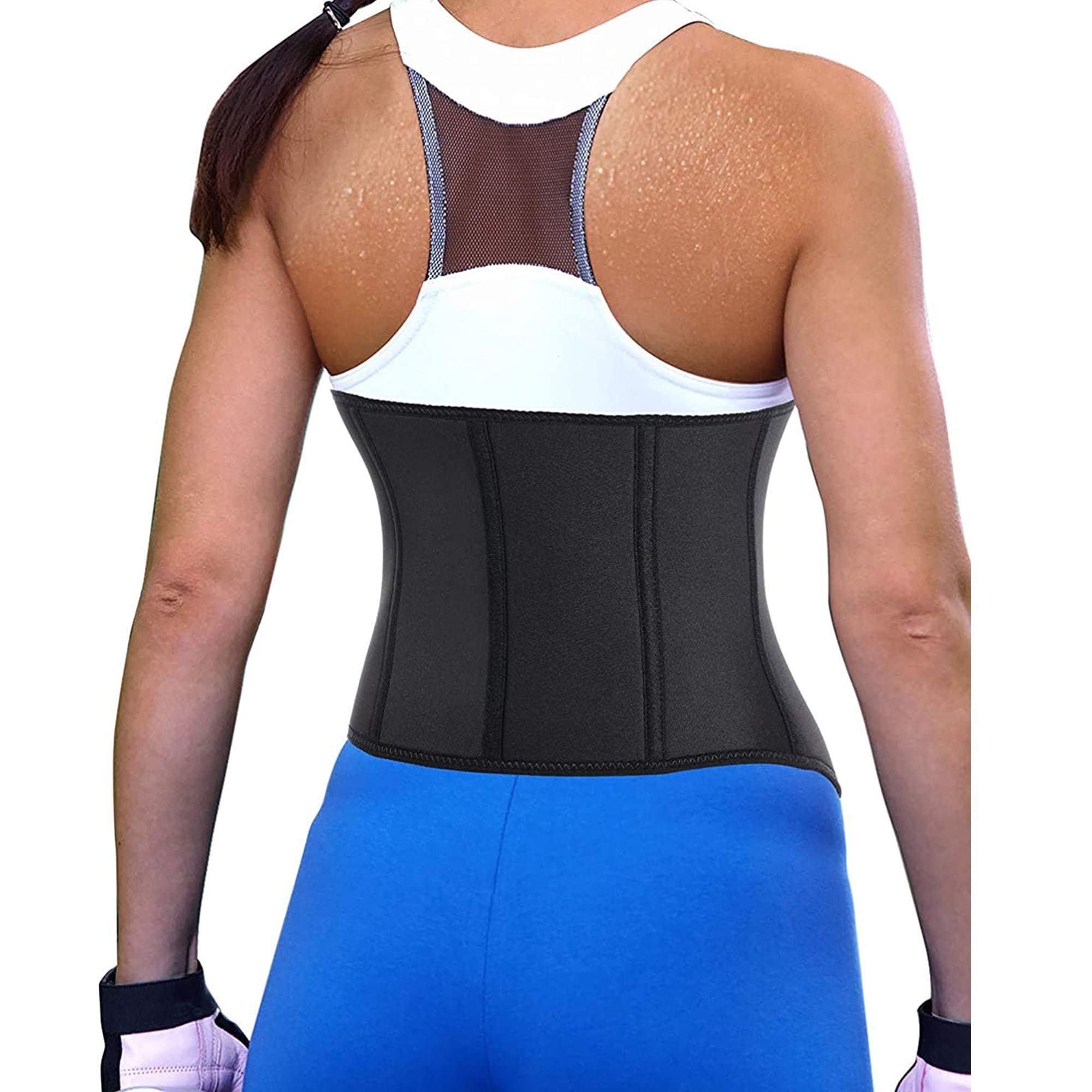 Sweat Waist Trimmer Trainer Belt for Women&Men,Body Wrap Exercise Band Fitness  Workout Sweat Sauna Belt with Pocket for Cellphone. 