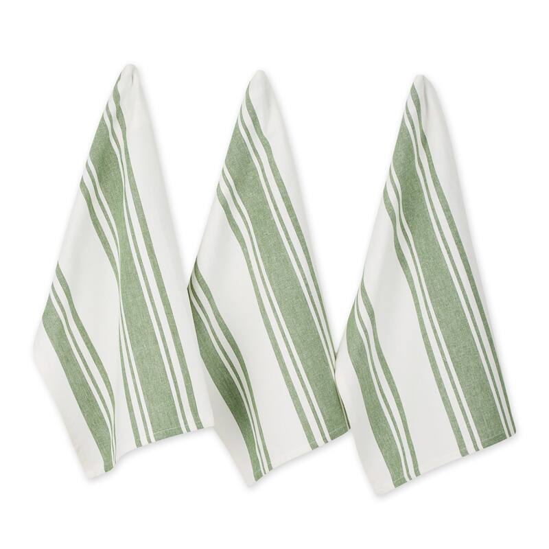 DII Vintage Red Chef Stripe Dishtowel (Set of 3)