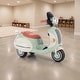 preview thumbnail 1 of 5, Lil Rider Green Plastic Three Wheel LED Light Electric Motorcycle Green/ Beige