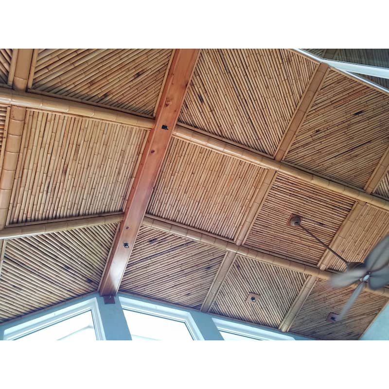 Natural Decorative Bamboo Poles 1" D x 6' H (25-Pack)