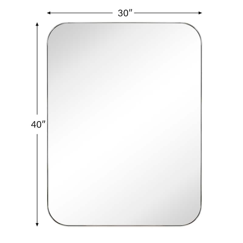 TEHOME Mid-Century Modern Chic Metal Rounded Wall Mirrors