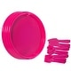 preview thumbnail 9 of 9, Reusable Cutlery Set of 4 Plastic Plates, Spoons, Forks and Knives Pink