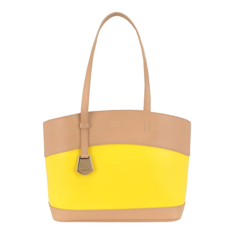 Ferragamo Charming Meduim Leather Tote Bag - Medium Brown Multi