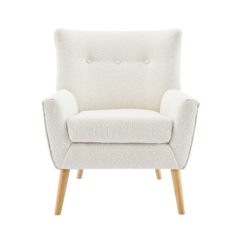 Almond 29.5" Button Tufted Accent Chair