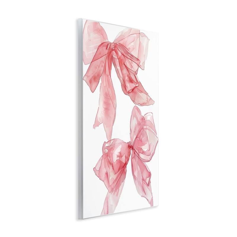 Stupell Sheer Pastel Pink Bows Wall Plaque Art Design By LSR Design Studio