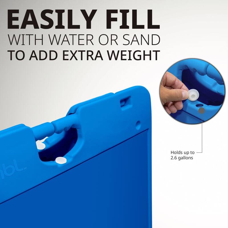 Jumbl A Frame Sandwich Board – 22 x 28” Display Sidewalk Sign with PVC Sign Protector (Blue)