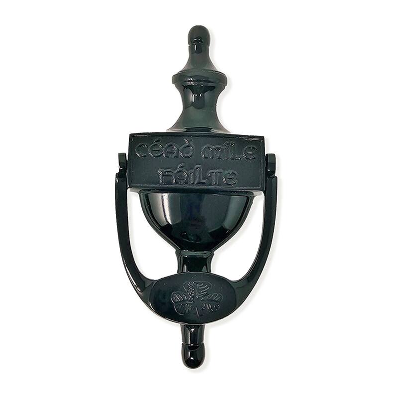 Shamrock Brass Door Knocker with Cead Mile Failte Design