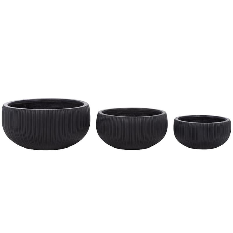 SAFAVIEH Outdoor Living Anita Planter Pot (Set of 3) - 22"W x 22"D x 10"H