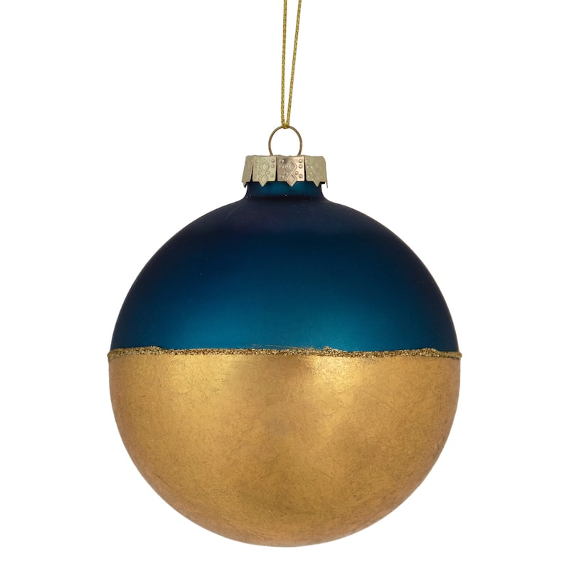 3.5" Glass Ball Christmas Ornament - Multi