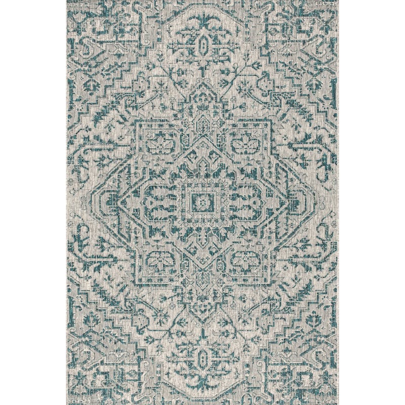 JONATHAN Y Charleston Medallion Indoor/Outdoor Area Rug