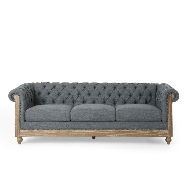 Somerville chesterfield tufted velvet sofa by christopher knight sale home