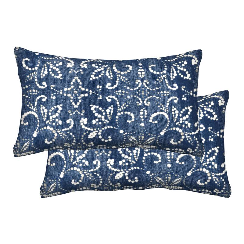 Textured Lumbar Toss Pillow (2-Pack) - 21" wide x 12" tall x 6" thick