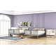 preview thumbnail 3 of 10, Contemporary Full over Full Bunk Bed with Ladder for Bedroom, Versatility Galore, Maximized space, Guest Room Furniture-Gray
